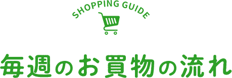 毎週のお買物の流れ