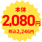 本体2,080円 税込2,246円