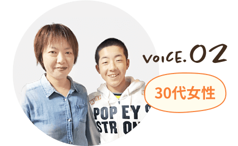 voice.02 30代女性 夫婦と両親と子供2人の6人世帯