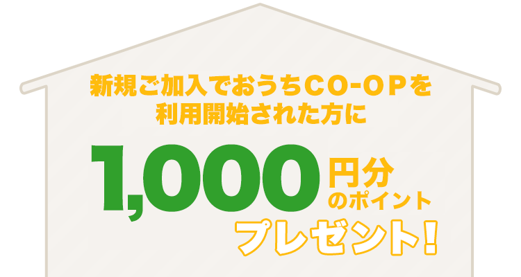 Web利用申込で1000円分のポイントプレゼント