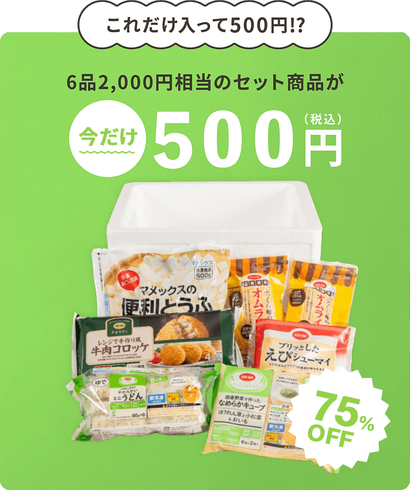 これだけ入って500円!?6品約2,000円相当のセット商品が今だけ500円(税込) 75%OFF